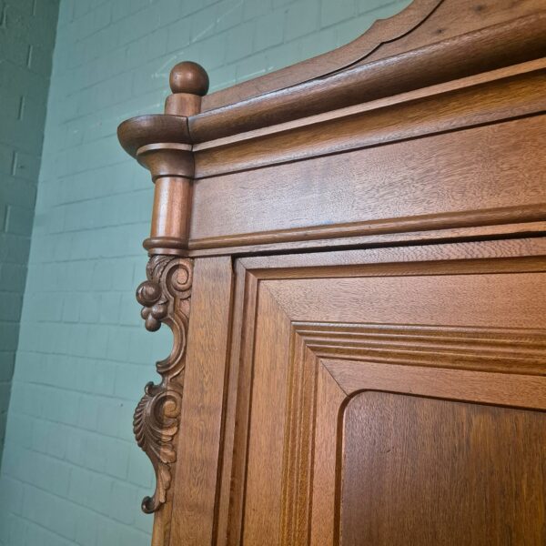 Wardrobe Biedermeier 1840 Oak - Image 14
