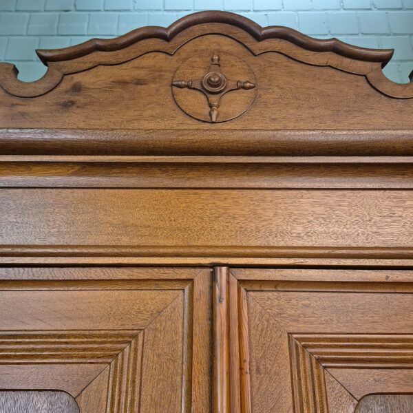 Wardrobe Biedermeier 1840 Oak - Image 13