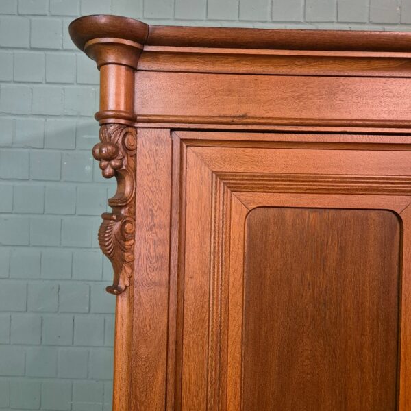 Wardrobe Biedermeier 1840 Oak - Image 5