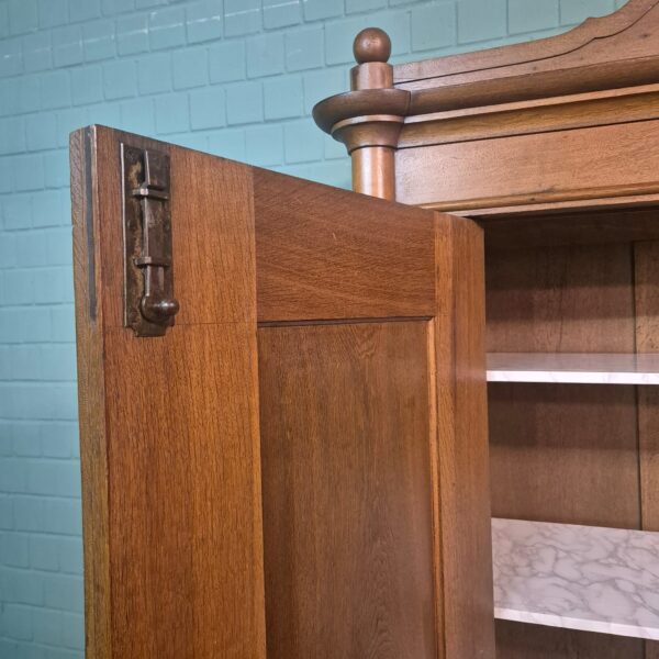 Wardrobe Biedermeier 1840 Oak - Image 18