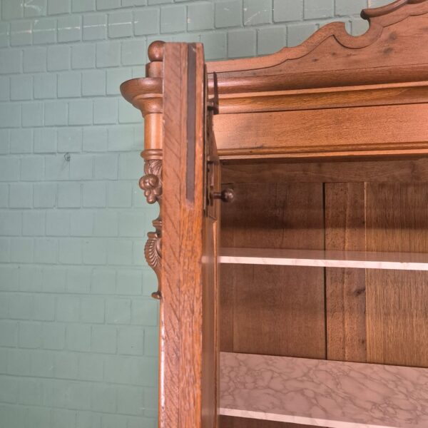 Wardrobe Biedermeier 1840 Oak - Image 21
