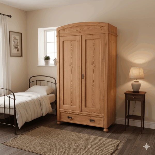 Wardrobe Jugendstil 1900 Pine - Image 2