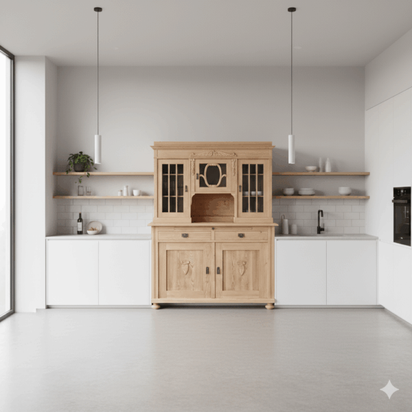 Kitchen Cabinet Jugendstil 1910 Pine - Image 2