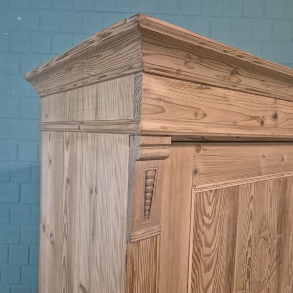 Wardrobe Jugendstil 1900 Pine - Image 5