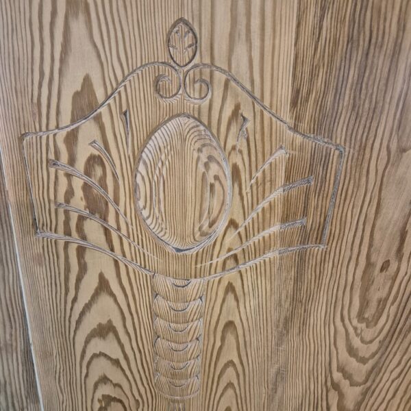 Wardrobe Jugendstil 1900 Pine - Image 7