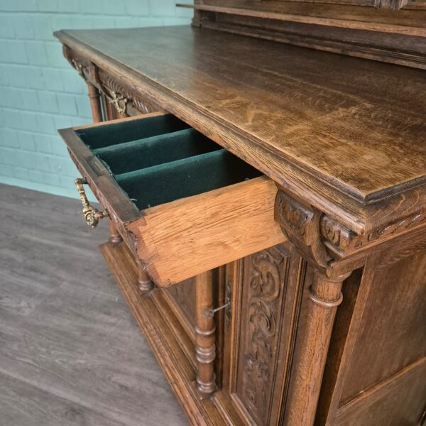 Sideboard Gründerzeit 1880 Oak - Image 14