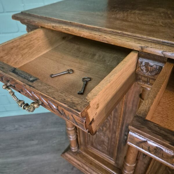 Sideboard Gründerzeit 1880 Oak - Image 13