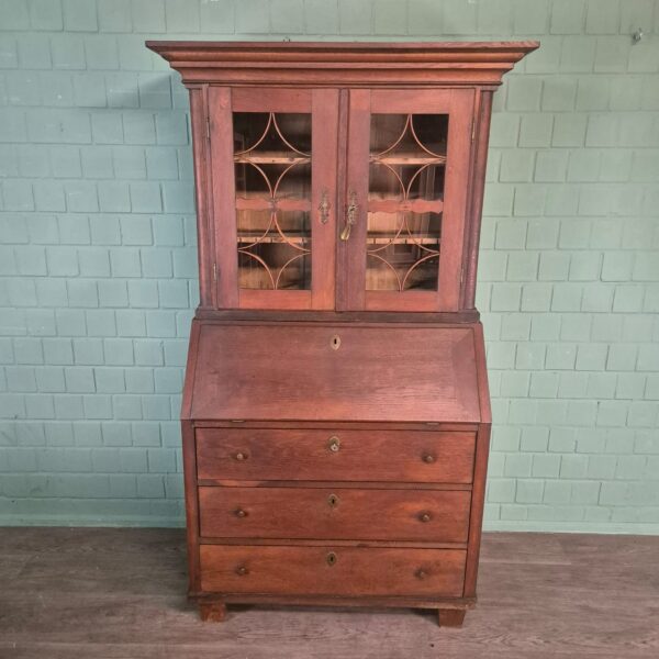 Secretary Biedermeier 1820 Oak - Image 3