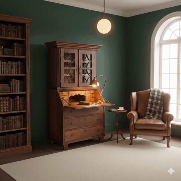 Secretary Biedermeier 1820 Oak - Image 2