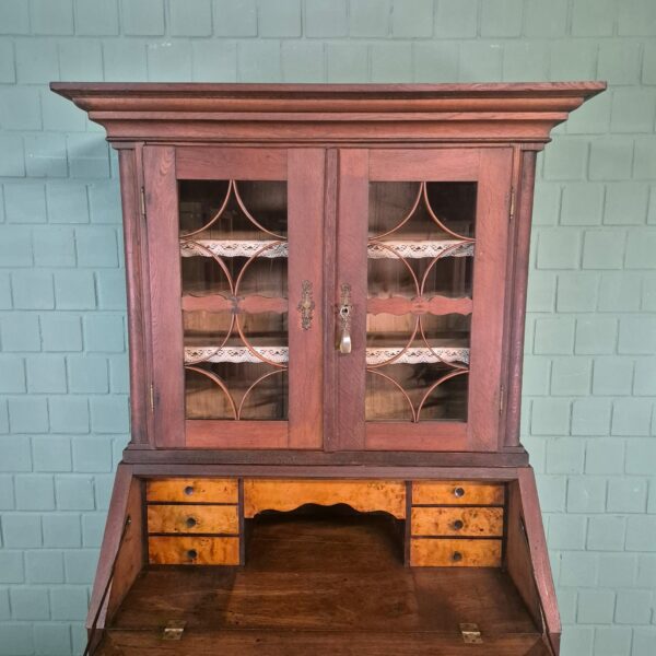 Secretary Biedermeier 1820 Oak - Image 7