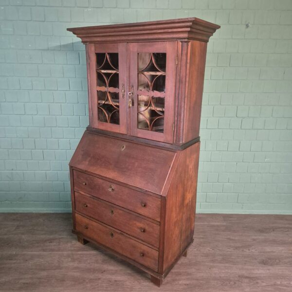 Secretary Biedermeier 1820 Oak - Image 4