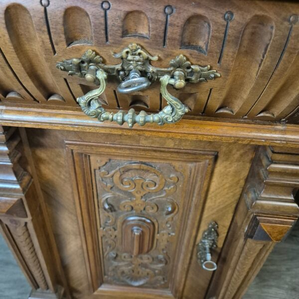 Desk Gründerzeit 1880 Walnut - Image 6