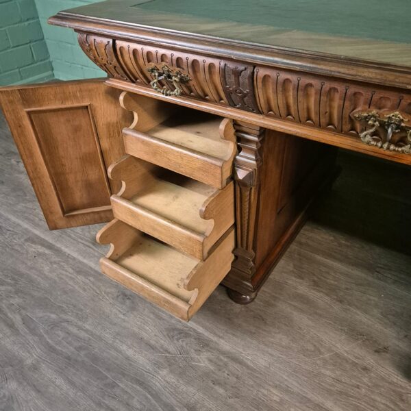 Desk Gründerzeit 1880 Walnut - Image 10
