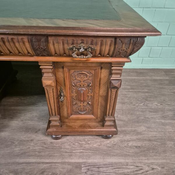 Desk Gründerzeit 1880 Walnut - Image 8