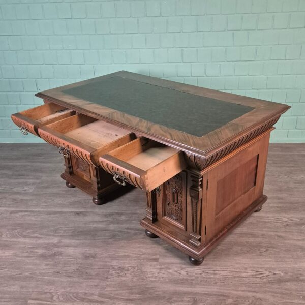 Desk Gründerzeit 1880 Walnut - Image 11
