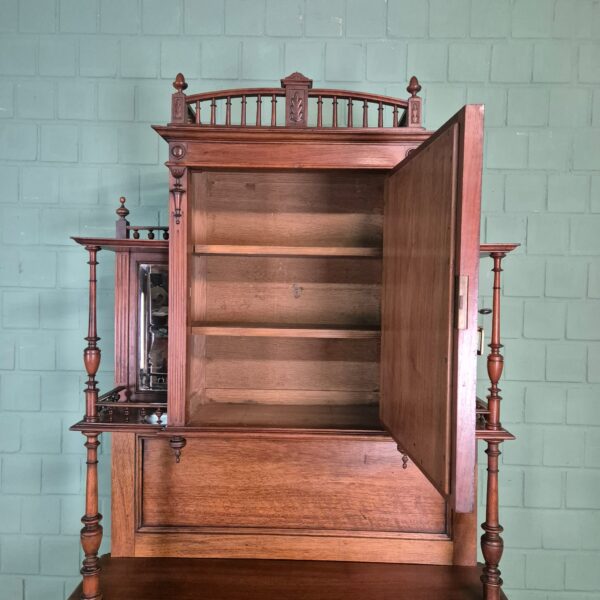 Cabinet Jugendstil 1910 Walnut - Image 13
