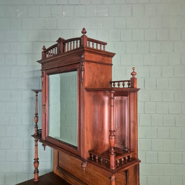 Cabinet Jugendstil 1910 Walnut - Image 5
