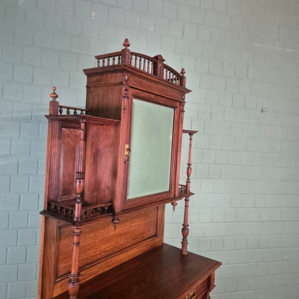 Cabinet Jugendstil 1910 Walnut - Image 11