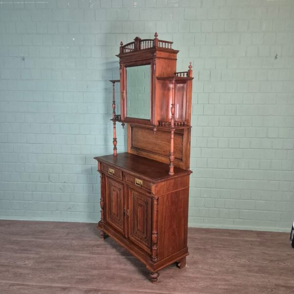 Cabinet Jugendstil 1910 Walnut - Image 4
