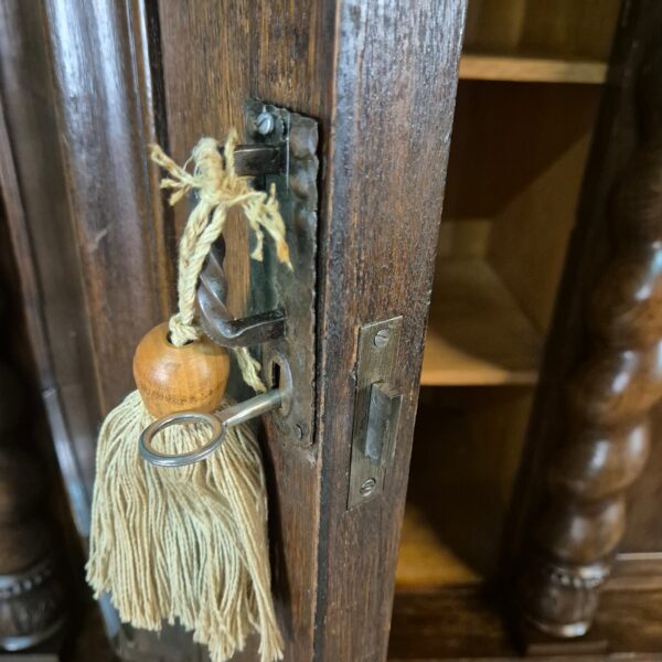 Wardrobe Neo-baroque 1910 Oak - Image 16