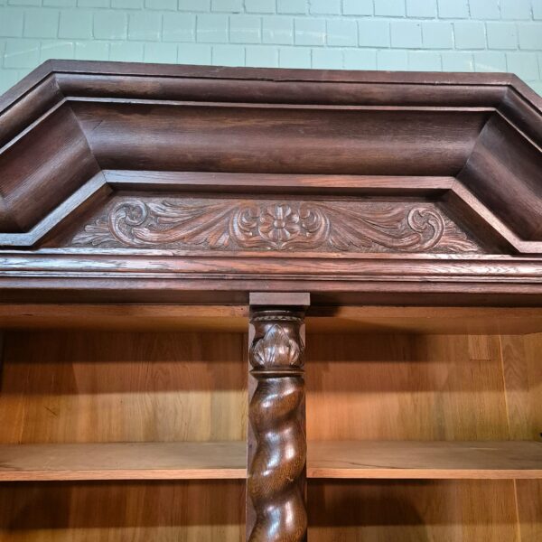 Wardrobe Neo-baroque 1910 Oak - Image 14