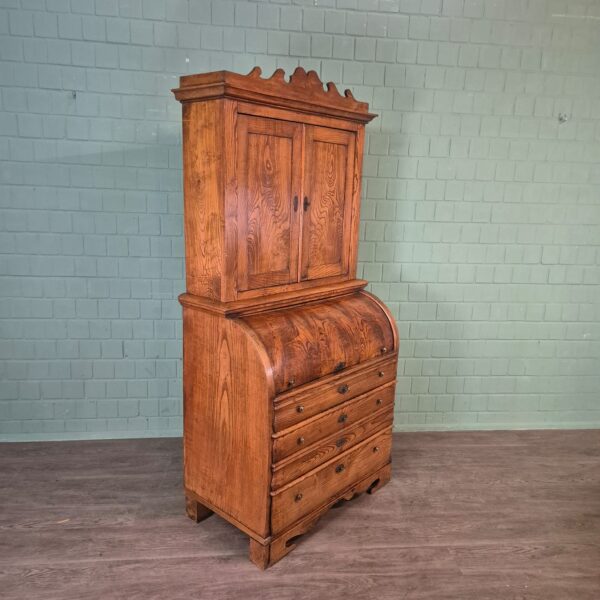 Secretary Biedermeier 1850 Ash Wood