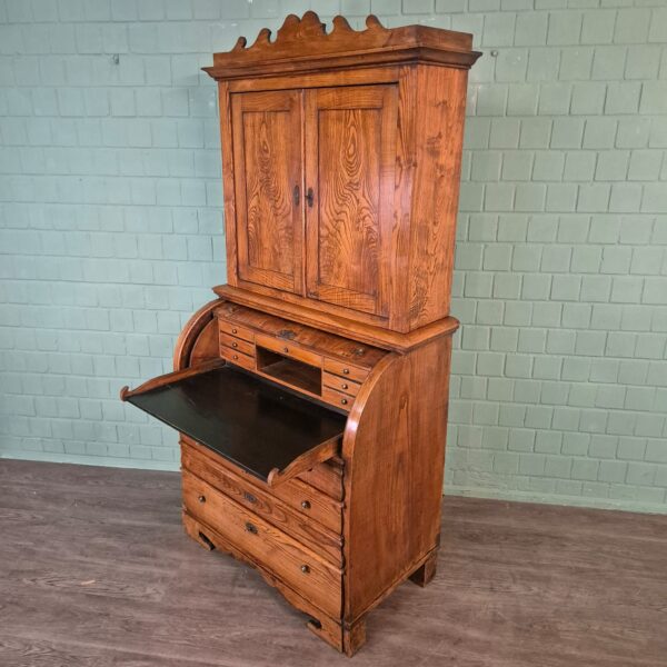 Secretary Biedermeier 1850 Ash Wood - Image 9
