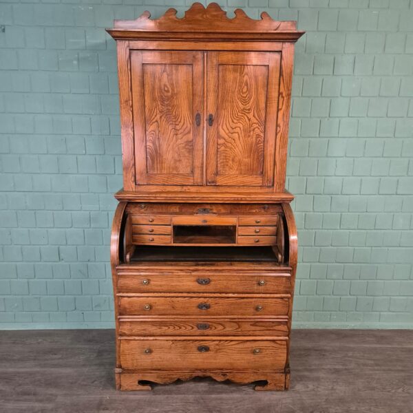 Secretary Biedermeier 1850 Ash Wood - Image 10