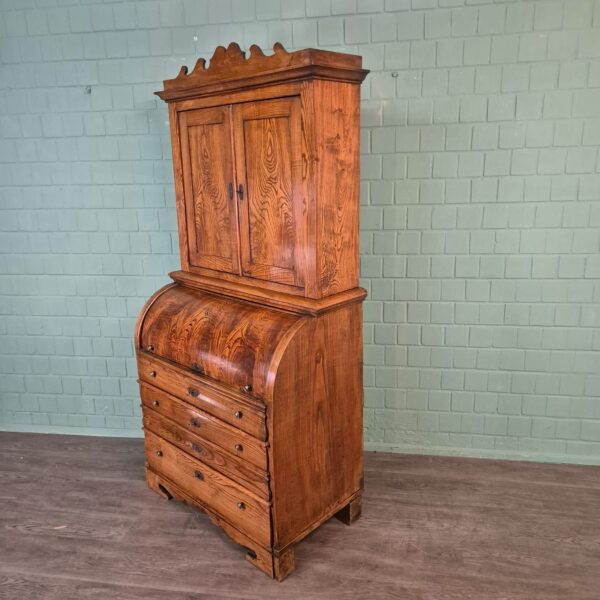 Secretary Biedermeier 1850 Ash Wood - Image 8