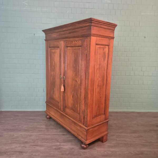 Wardrobe Biedermeier 1840 Oak - Image 6