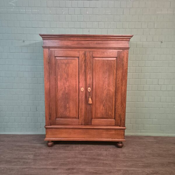 Wardrobe Biedermeier 1840 Oak - Image 3