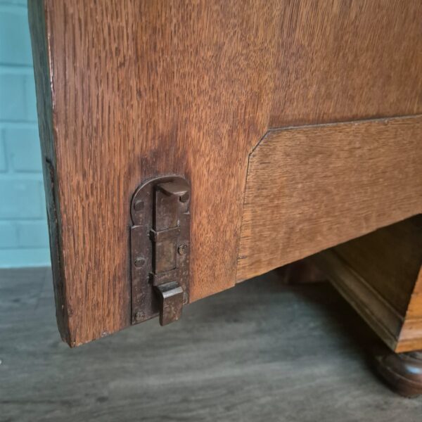 Wardrobe Biedermeier 1840 Oak - Image 15