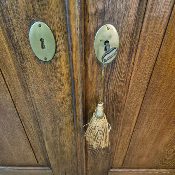 Wardrobe Biedermeier 1840 Oak - Image 8
