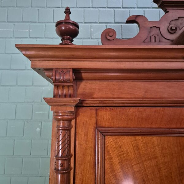 Wardrobe Gründerzeit 1880 Walnut - Image 7