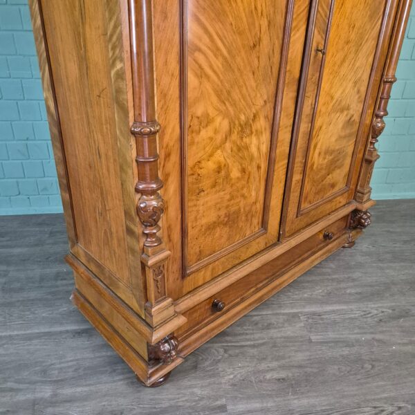Wardrobe Gründerzeit 1880 Walnut - Image 5