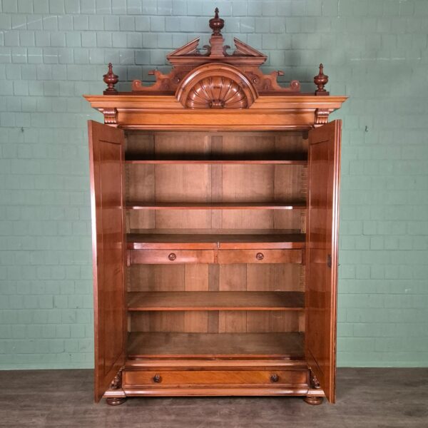 Wardrobe Gründerzeit 1880 Walnut - Image 14