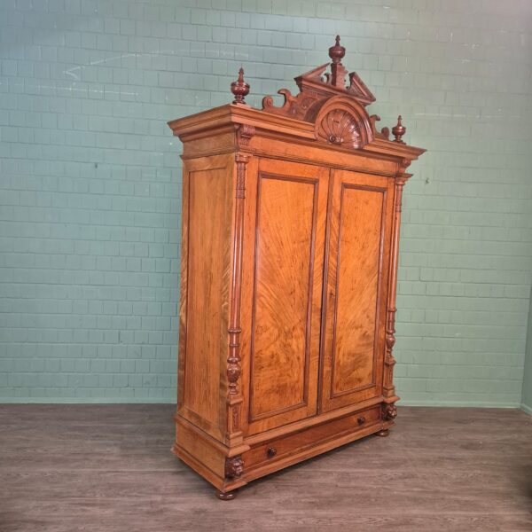 Wardrobe Gründerzeit 1880 Walnut