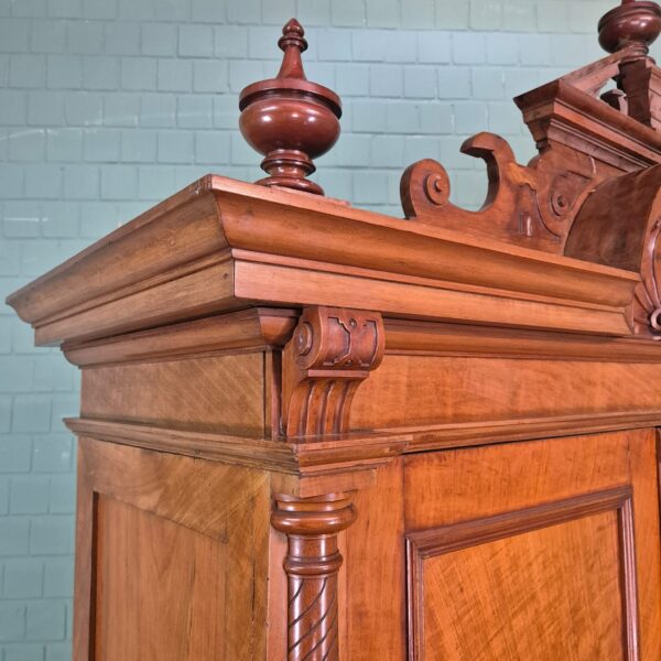 Wardrobe Gründerzeit 1880 Walnut - Image 6