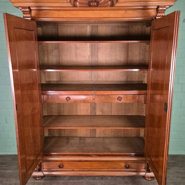 Wardrobe Gründerzeit 1880 Walnut - Image 15