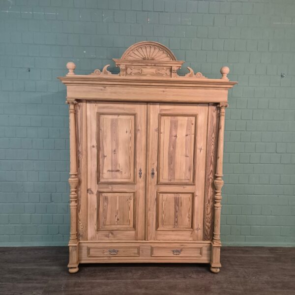 Wardrobe Gründerzeit 1880 Pine - Image 3