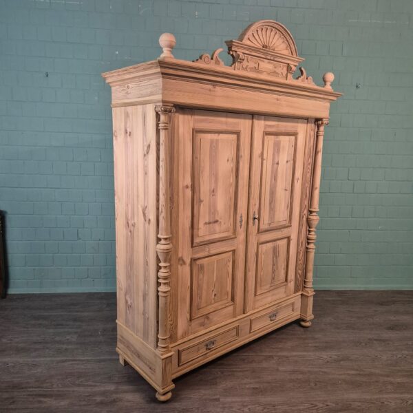 Wardrobe Gründerzeit 1880 Pine - Image 4
