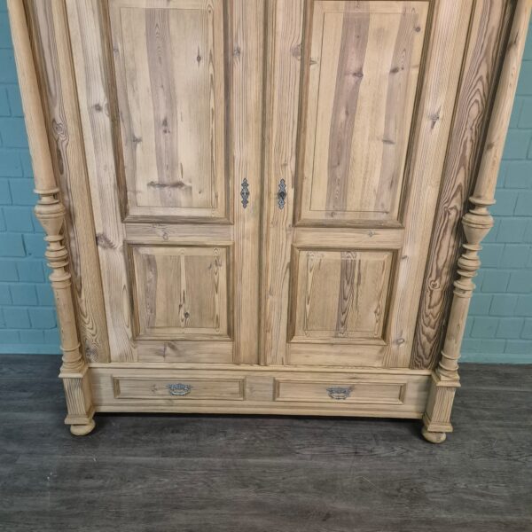 Wardrobe Gründerzeit 1880 Pine - Image 9