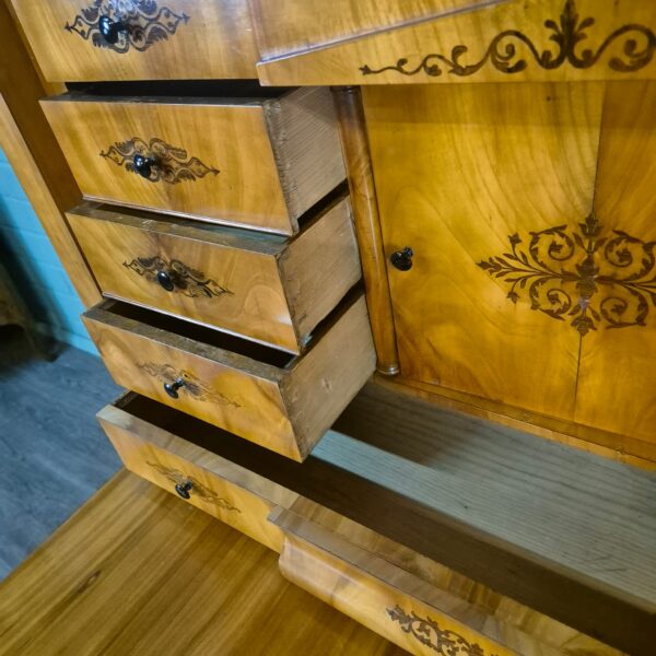 Secretary Biedermeier 1820 Cherry Wood - Image 10