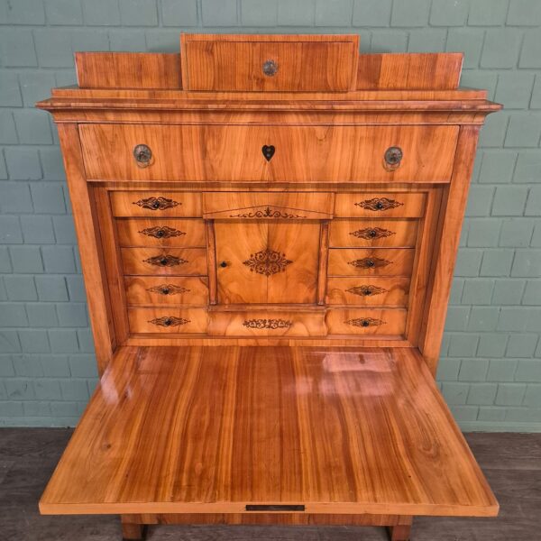 Secretary Biedermeier 1820 Cherry Wood - Image 6
