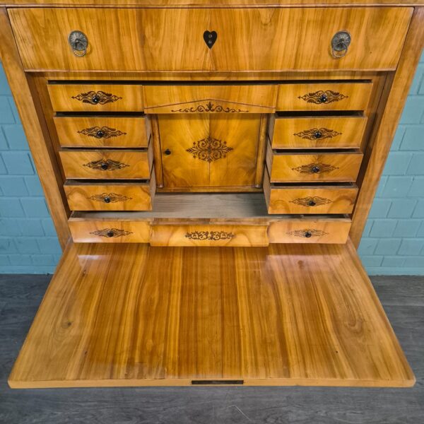 Secretary Biedermeier 1820 Cherry Wood - Image 7