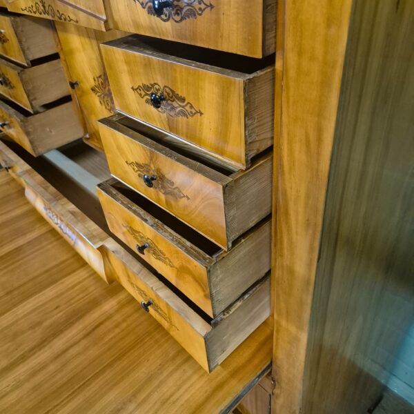 Secretary Biedermeier 1820 Cherry Wood - Image 12