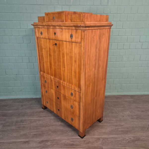 Secretary Biedermeier 1820 Cherry Wood - Image 4