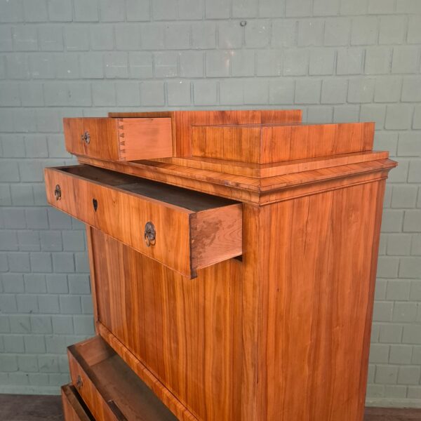 Secretary Biedermeier 1820 Cherry Wood - Image 15