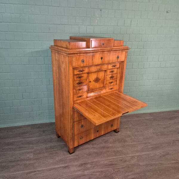 Secretary Biedermeier 1820 Cherry Wood