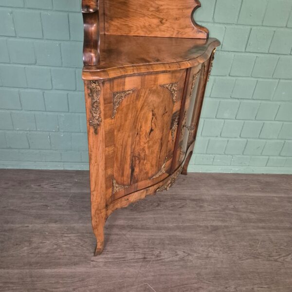 Corner Cabinet Dresden Baroque 1870 Walnut - Image 9